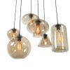Glazen hanglamp Amber Bowls 6