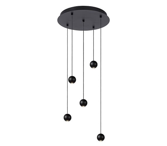 Design hanglamp Balls 5 Zwart