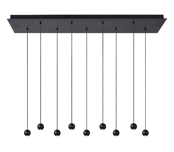Design hanglamp Balls 9 Zwart