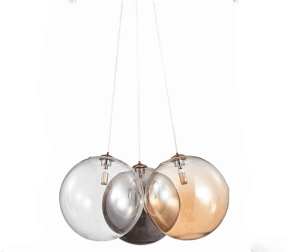 Glazen hanglamp Trio Cluster