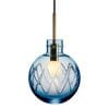 Glazen hanglamp Cross Blue