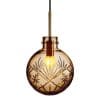 Glazen hanglamp Finn Barnstone - Brass
