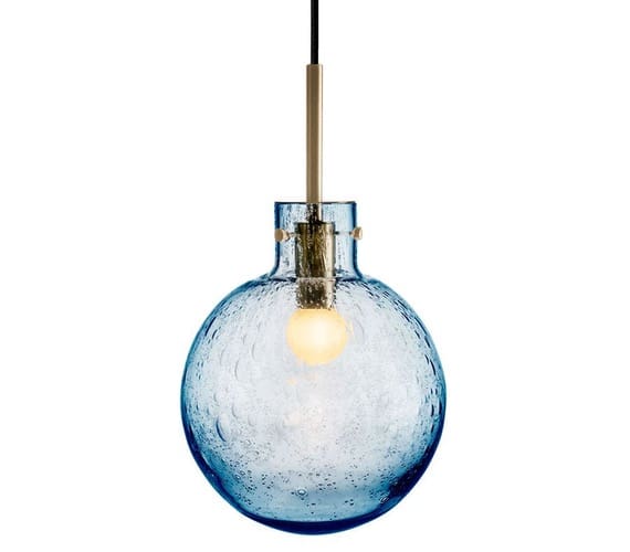 Glazen hanglamp Soda Blue