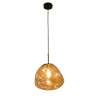 Glazen hanglamp Dino Egg Amber 1