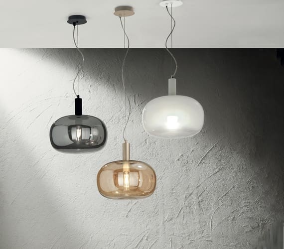 Glazen hanglamp Oval