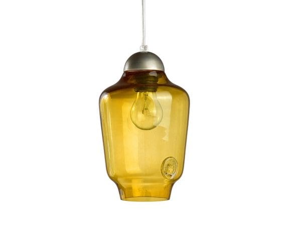 Glazen hanglamp Bee Honey