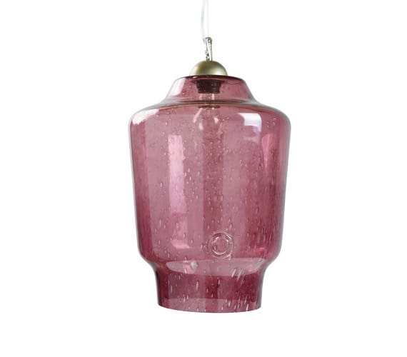 Glazen hanglamp Bee Pink