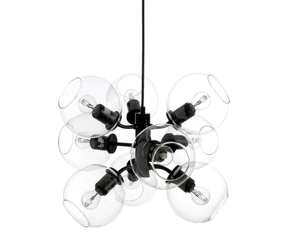 Hanglamp Tage 50 Black Clear