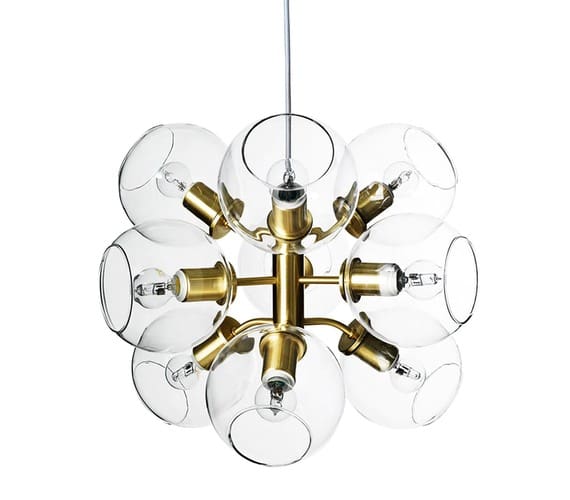 Hanglamp Tage 50 Brass Clear