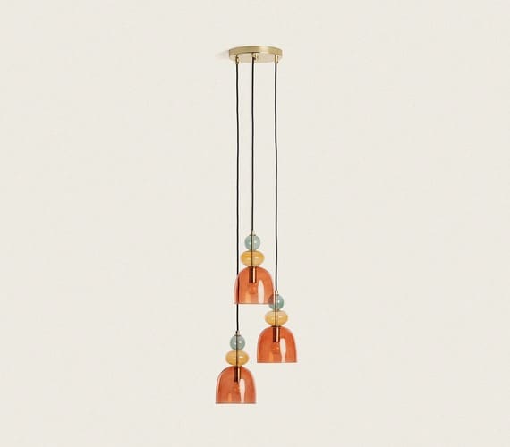 Hanglamp Boudelaire Red Triple